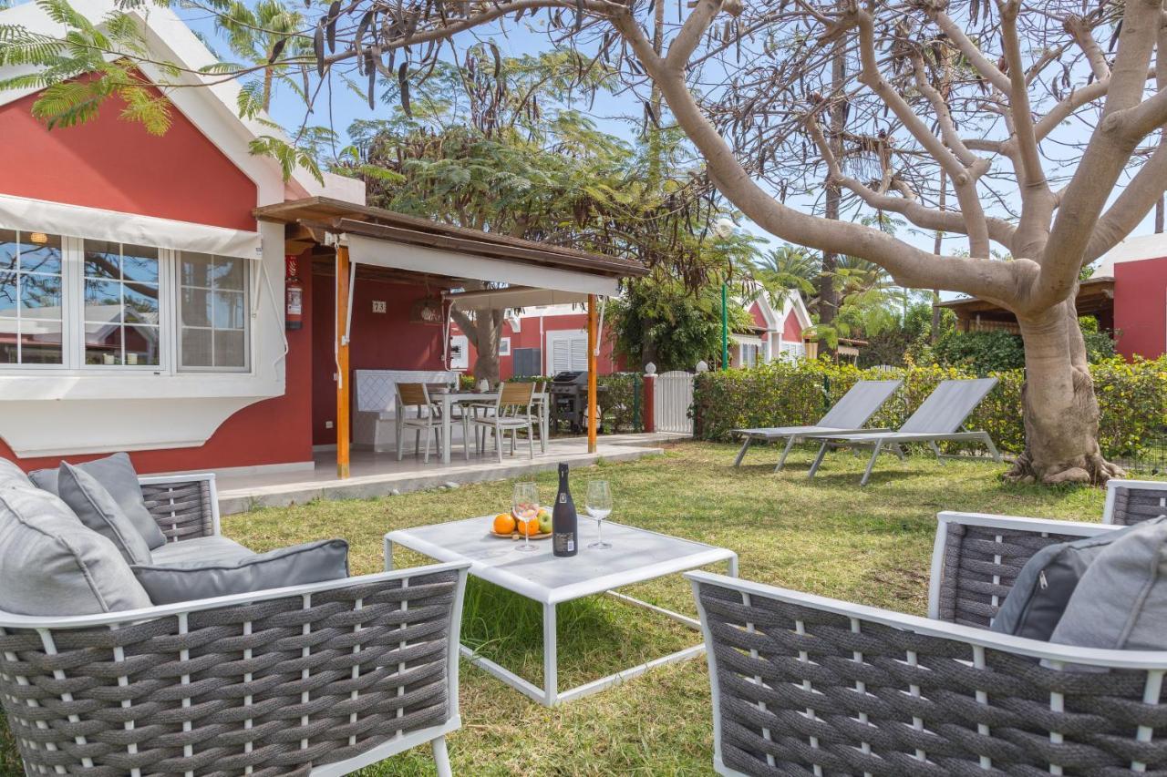 Lightbooking Tunos 73 Maspalomas Gran Jardin Y Barbacoa Extérieur photo